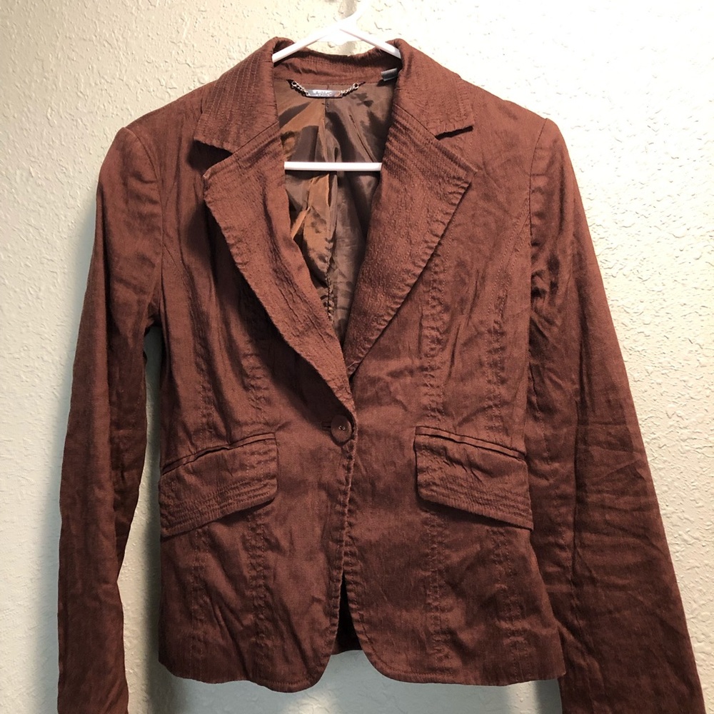 Apt 9 Suit Jacket- Chocolate Brown
